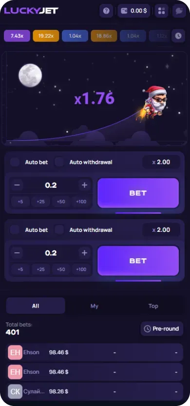 Großer Gewinn in Lucky Jet